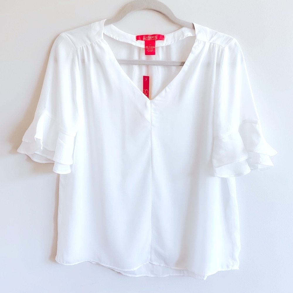 Flutter Sleeve Top - NWT